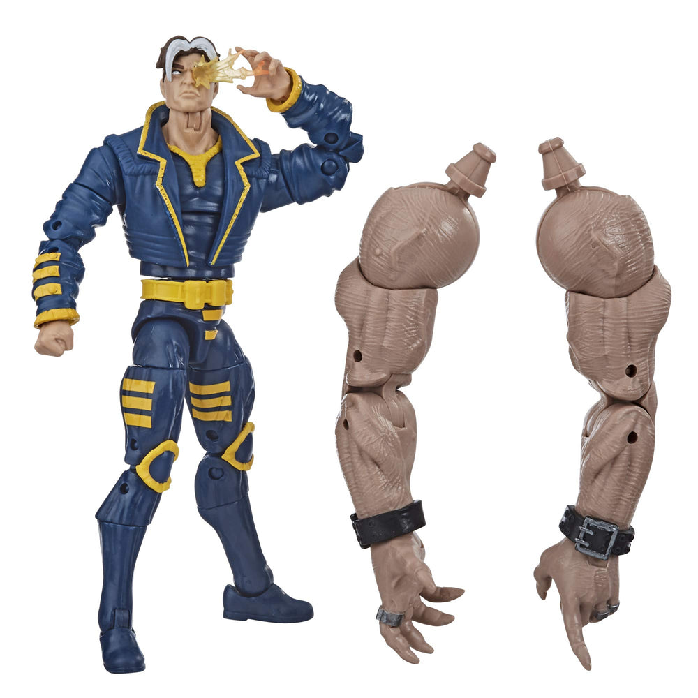 Marvel Hasbro Legends X-Man 6-inch figure front view for dynamic poseability.