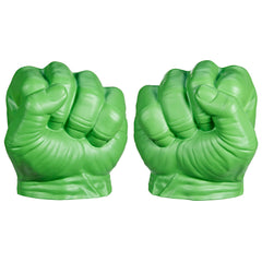 Marvel Hulk Gamma Smash Fists front view showcases soft foam durability for safe role play.