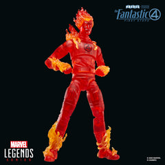 Marvel Human Torch 6-inch scale fits neatly with other Marvel Legends figures.