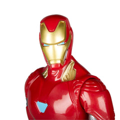Iron Man figure with articulation to support dynamic battle poses.