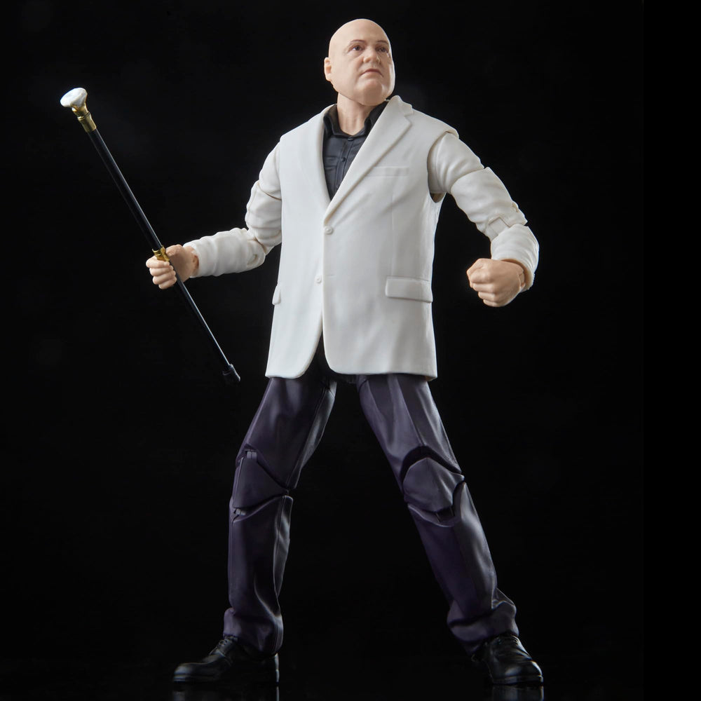 Marvel Kingpin figure articulation pose highlights dynamic action poses.