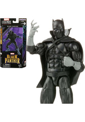 Marvel Legends Black Panther front view figure for display-ready collection and premium detail.