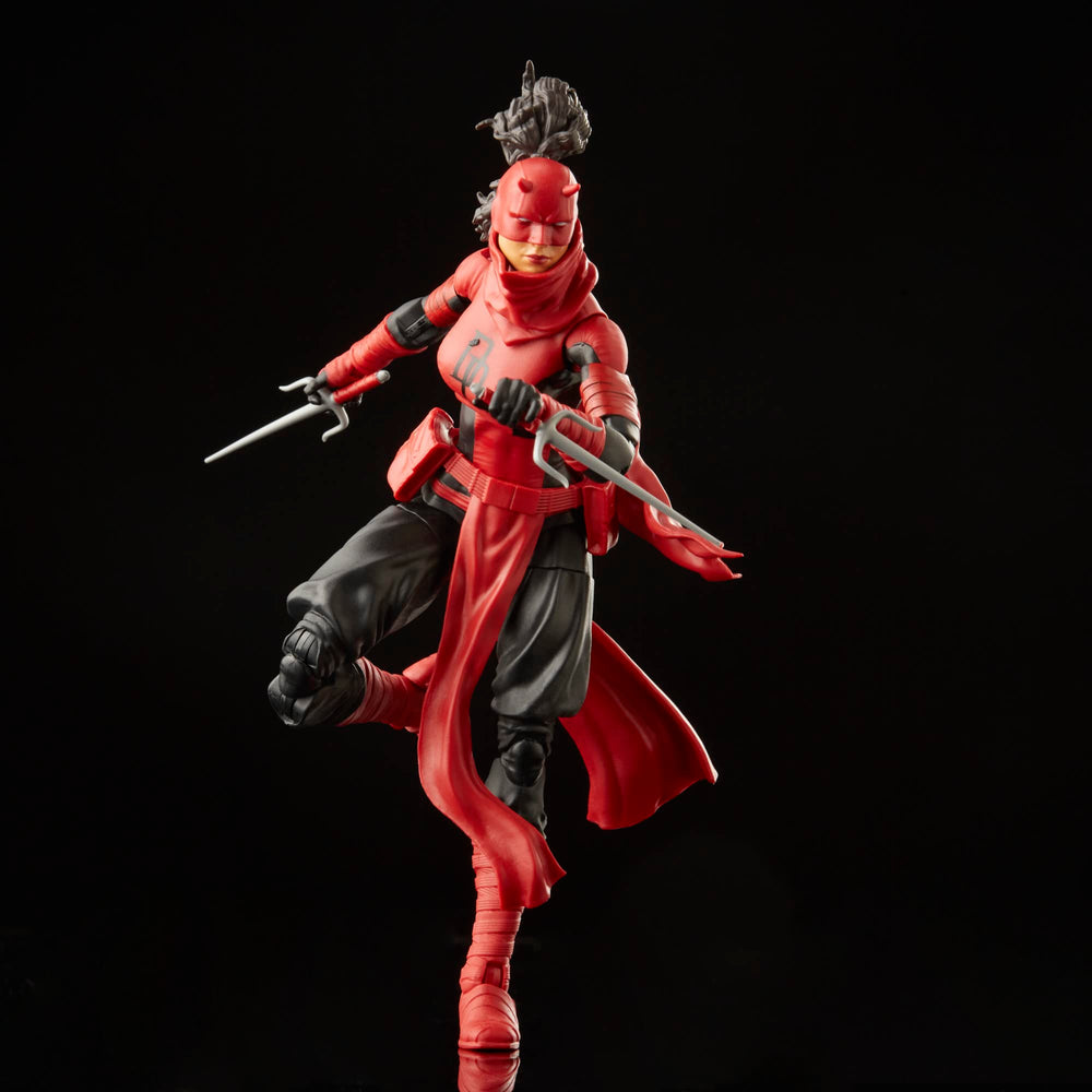 Marvel Elektra Natchios display-ready figure inspired by Daredevil lore.