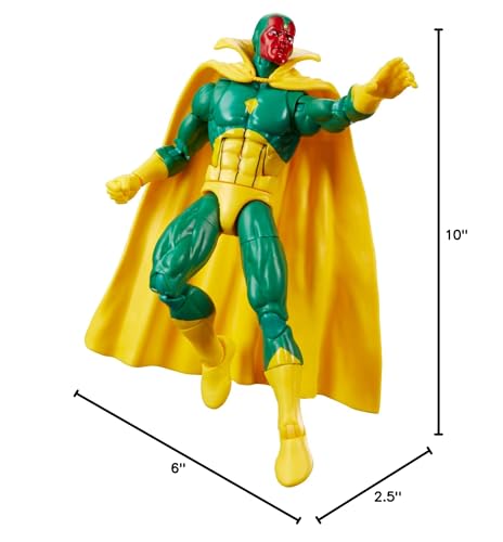 Marvel Legends Vision collection display invites Marvel fans to discuss lore.