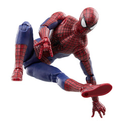 Marvel Legends 6-inch Spider-Man 2 figure ideal for compact shelf display.
