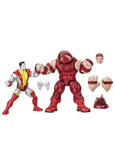 Marvel Legends Colossus and Juggernaut 80th anniversary front view for display