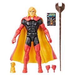 Marvel Legends Adam Warlock action figure in Infinity Gauntlet pose for display.