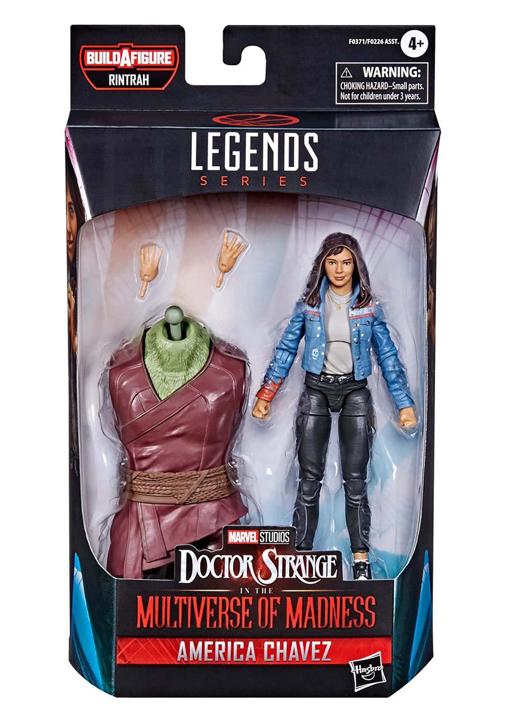 Marvel Legends America Chavez packaging supports safe storage and gifting.