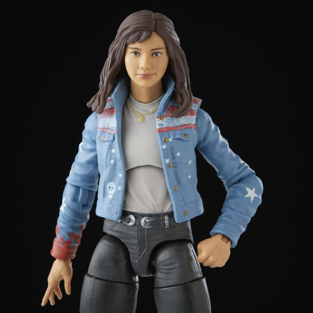 Marvel Legends America Chavez swappable head accessory enables new display options.