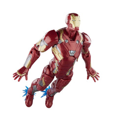 Marvel Legends Captain America Civil War armor detail highlights shield and sculpt.