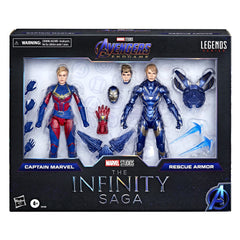 Marvel Legends Captain Marvel 6-inch figure dynamic pose option close-up