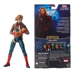 Captain Marvel figure with premium articulation for dynamic poses.