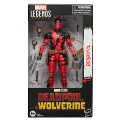Marvel Legends Deadpool Wolverine articulation pose highlights poseability for dynamic displays.