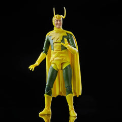 Marvel Legends Disney Plus Classic Loki accessories include interchangeable head and magic FX hand.