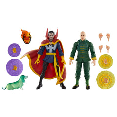 Marvel Legends Doctor Strange, Wong, and Bats figures for dynamic display.