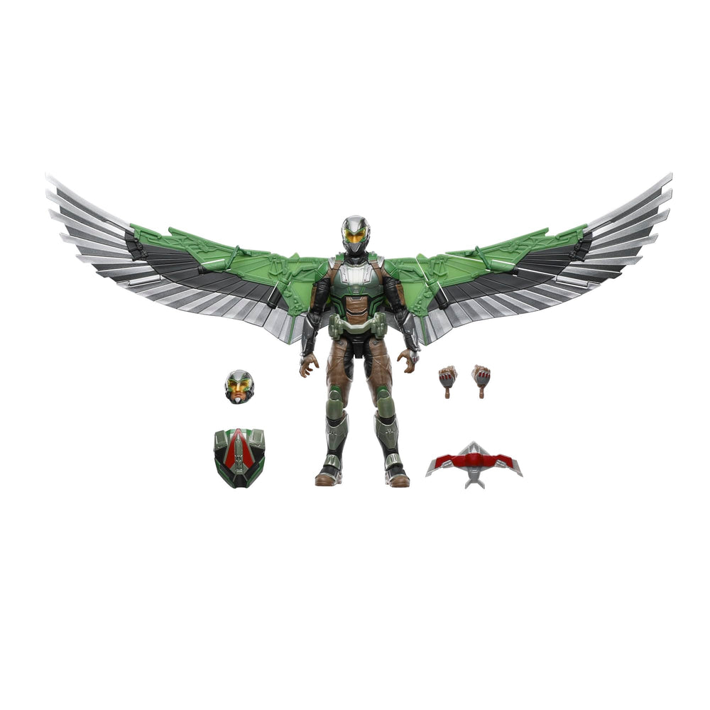 Marvel Legends Falcon wing backpack detail for dynamic posing