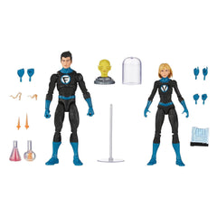 Marvel Legends Fantastic Four Franklin and Valeria figures ready for display and posing.