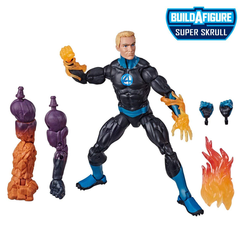 Hasbro Marvel Legends Human Torch figure showing articulated joints for versatile displays