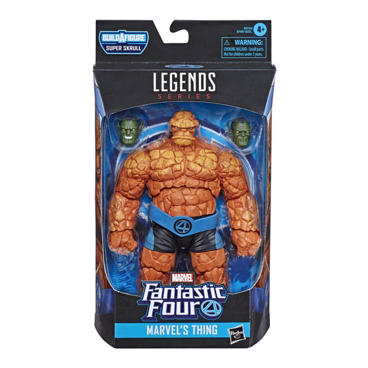 Marvel Legends Thing figure front view for dynamic display on a collector shelf