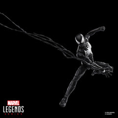 Marvel Legends GamerVerse Peter Parker Black Suit figure mid-action pose