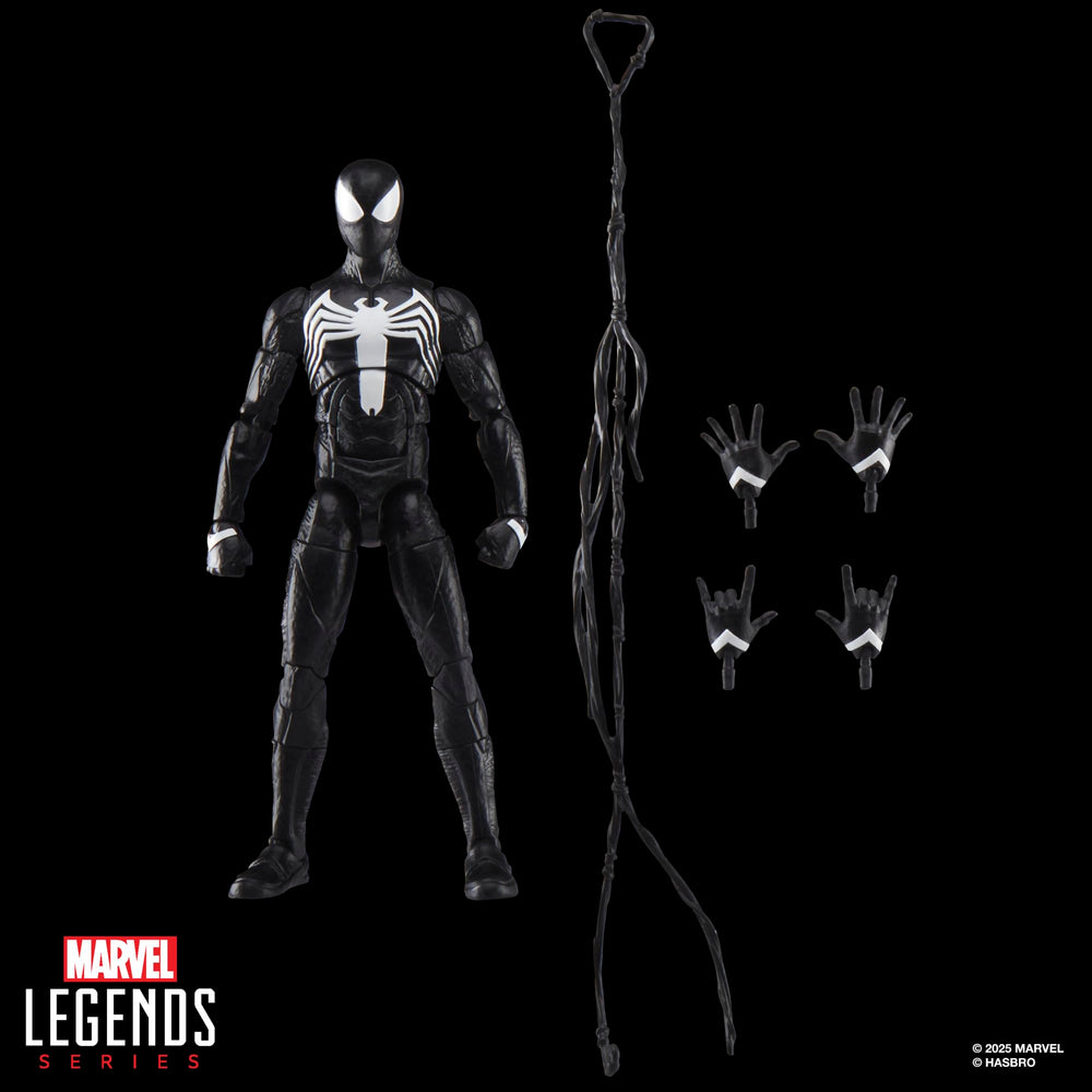 Marvel Legends GamerVerse Peter Parker Black Suit 6-inch scale display