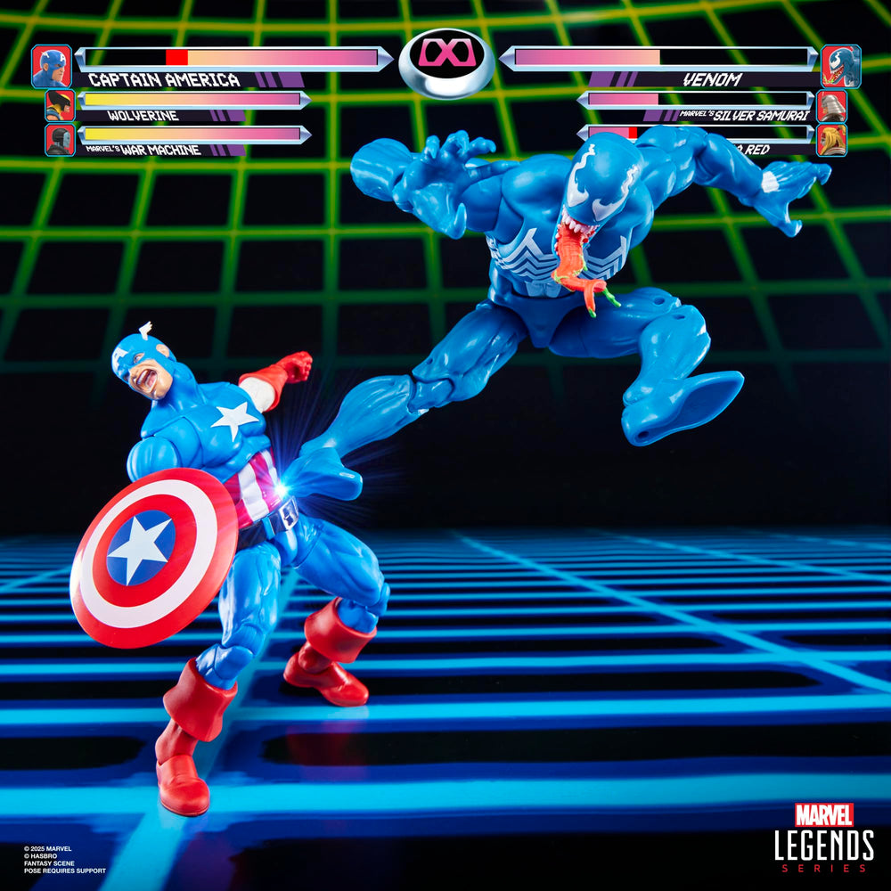 Shield power FX accessory enhances action poses for Marvel Legends Gamerverse.