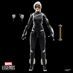 Marvel Legends Black Cat figure game deco aligned with Spider-Man 2 aesthetic