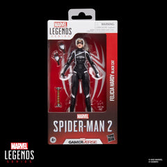 Marvel Legends Black Cat figure side profile highlighting poseability for dynamic display