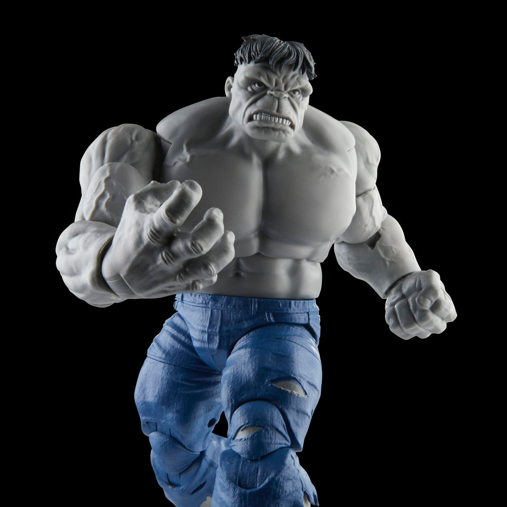 Marvel Legends Gray Hulk extra hands for dynamic action.