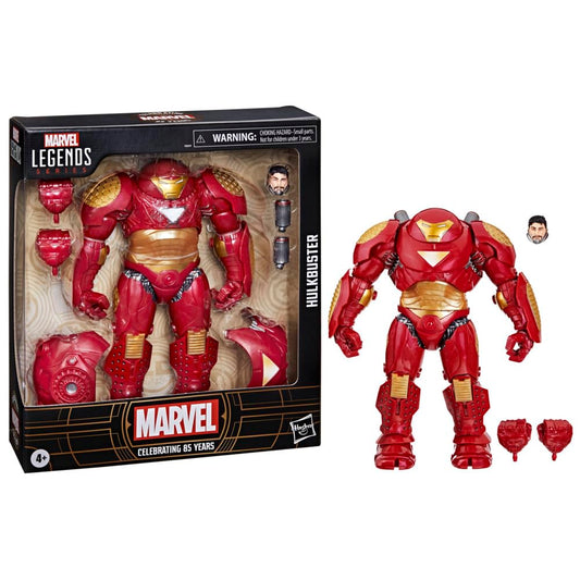 Marvel Legends Hulkbuster head close-up with articulated neck for versatile posing.