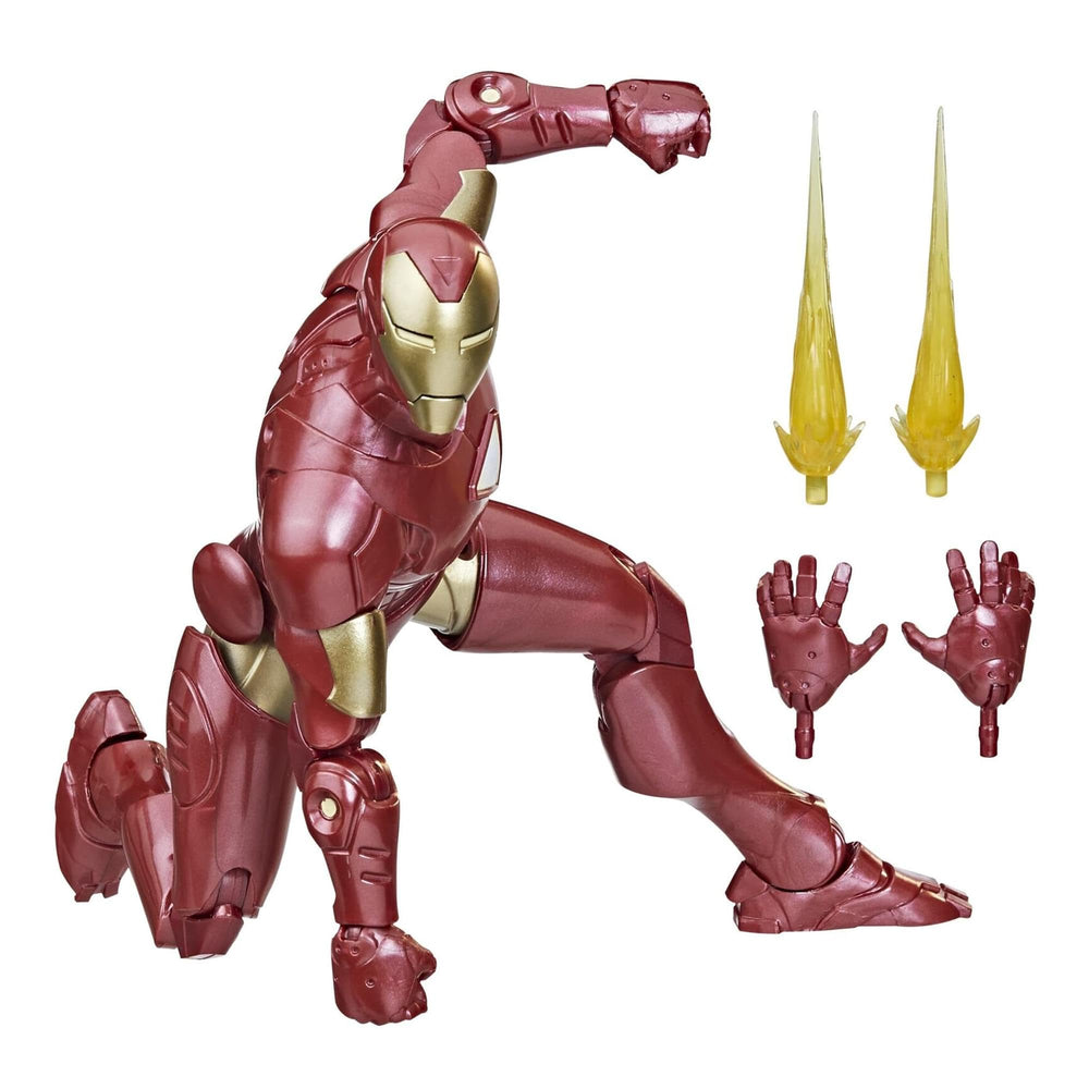 Marvel Legends Iron Man Extremis armor pose display for collectors