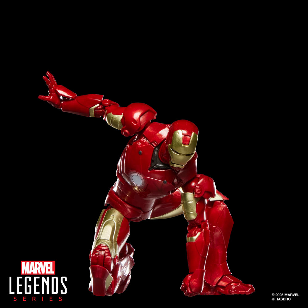 Iron Man Mark III figure with over 20 points of articulation for dynamic poses