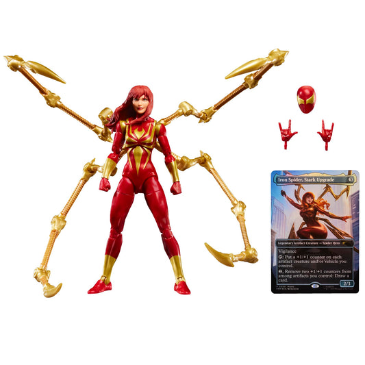 Marvel Legends Mary Jane Iron Spider figure on display adds Marvel flair