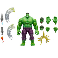 Marvel Legends Maximum Hulk figure articulation enables dynamic, action-ready poses.