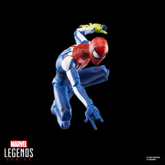 Marvel Legends Miles Morales 6-inch scale figure on shelf.