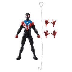 Marvel Legends Miles Morales Boricua Suit front view for dynamic display.