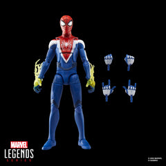 Marvel Legends Miles Morales head and crest detail close-up.