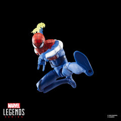 Marvel Legends Miles Morales upgraded suit diorama-ready presentation.