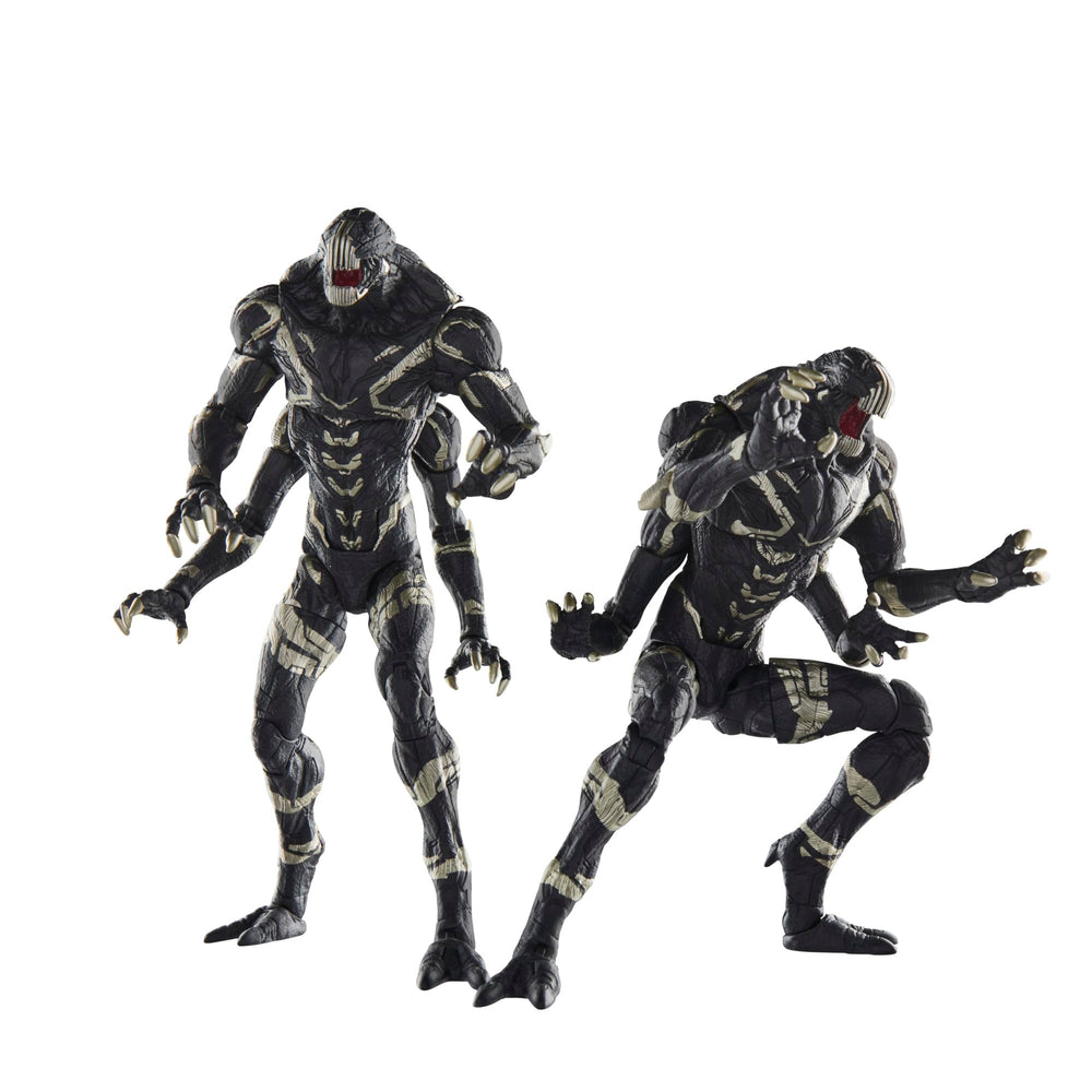 Marvel Legends Outriders 2-Pack closeup detail shows premium deco