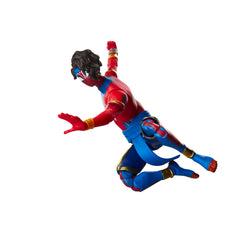 Marvel Legends Pavitr Prabhakar collectible cardback packaging enhances shelf display.