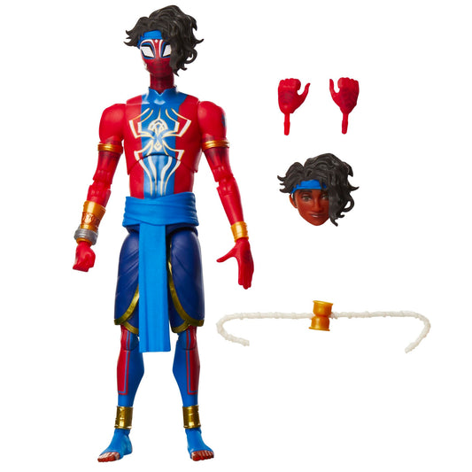 Marvel Legends Pavitr Prabhakar figure front view shows premium display-ready detail.