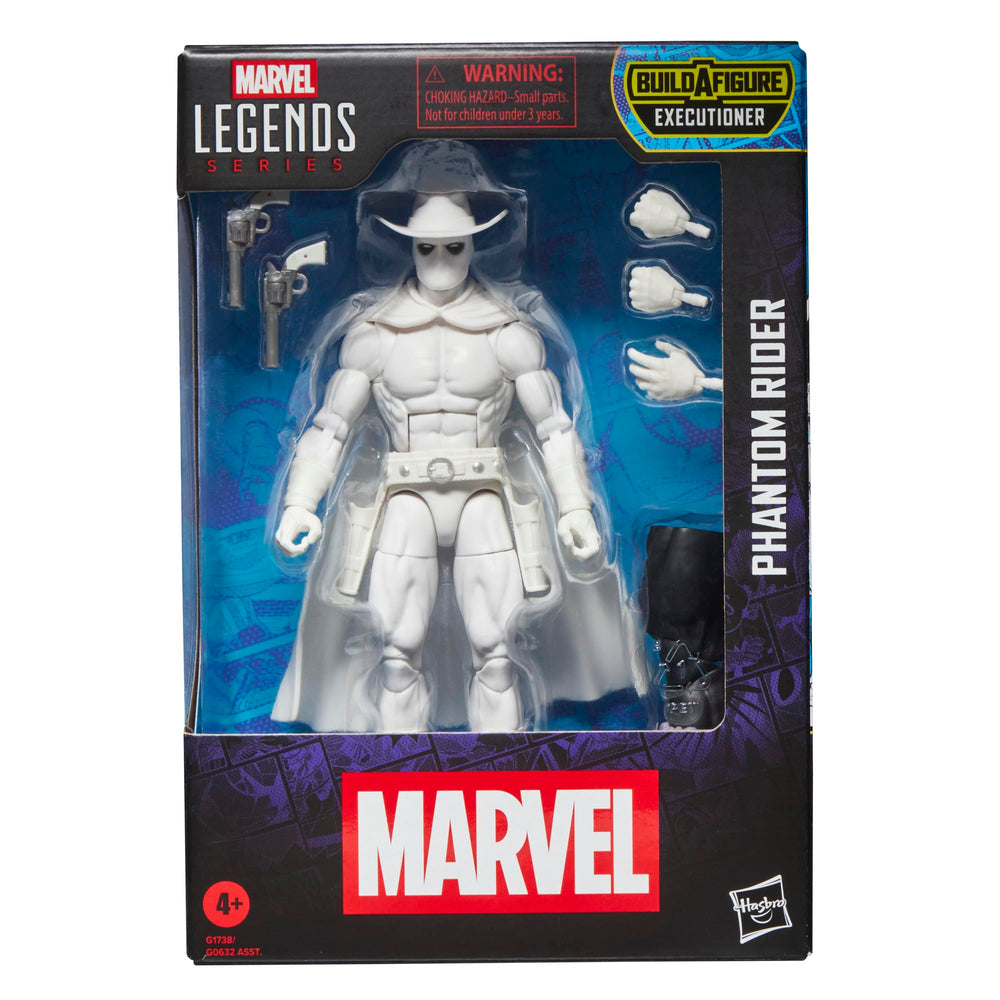 Marvel Legends Phantom Rider front view shows premium poseable articulation for dynamic display.