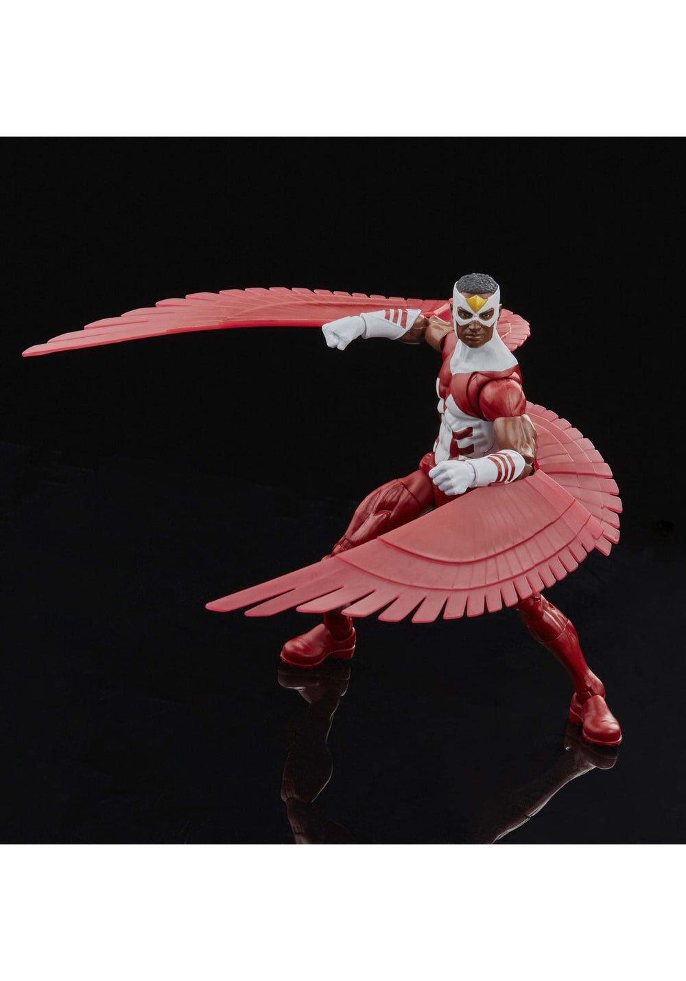 Marvel Legends Falcon 6-inch figure showing multiple articulation points