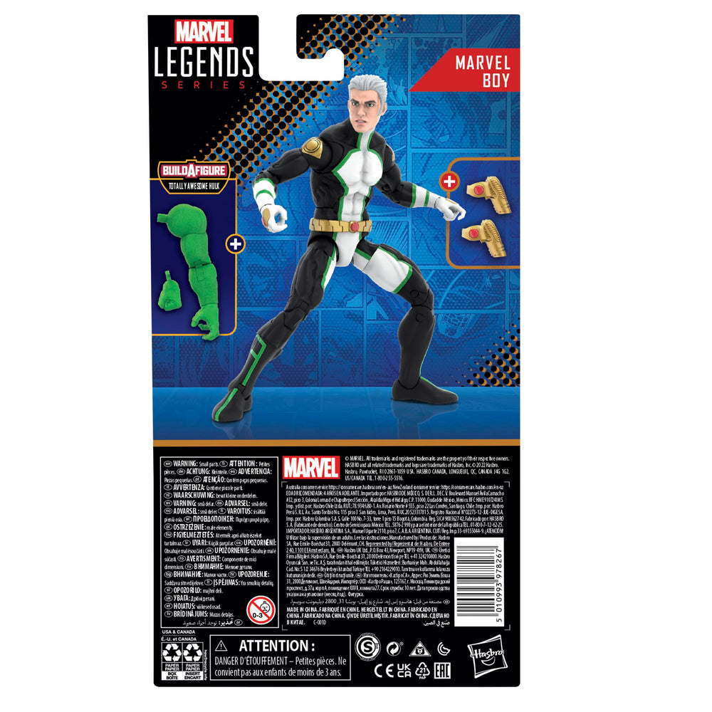 Poseable Marvel Boy with premium deco for lifelike shelf display