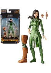 Marvel Legends Sersi figure with premium articulation for dynamic poses.