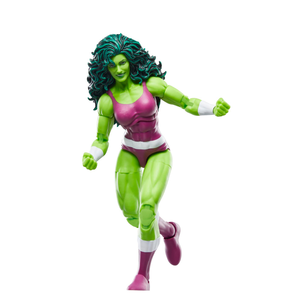 Marvel Legends She-Hulk 6-inch figure with detailed deco for authentic look.