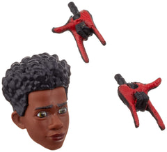 Spider-Verse deco on Miles Morales figure enhances cosplay-ready display