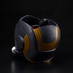 Marvel Legends Star-Lord helmet side button triggers iconic power-up sounds