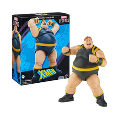 Marvel Legends The Blob bulk silhouette supports dramatic mid-air or stand poses