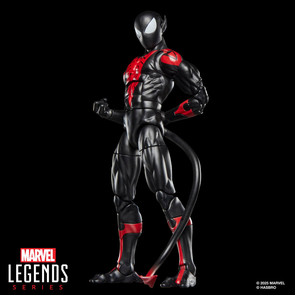 Marvel Legends Uncanny Spider-Man Nightcrawler collectible display piece for shelves